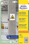 Avery-Zweckform L7871-20 ( 25.4 x 10 mm, Wit, 3780 stuk(s), Permanent hechtend, Sterk hechtend