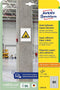 Avery-Zweckform L7872-20 ( 35.6 x 16.9 mm, Wit, 1600 stuk(s), Permanent, Sterk hechtend