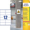 Avery-Zweckform L7875-20 ( 105 x 48 mm, Wit, 240 stuk(s), Permanent, Sterk hechtend