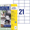 Avery-Zweckform - Permanente Universele Etiketten - Wit - 70 x 42.3 mm - 210 labels