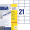 Avery-Zweckform - Permanente Universele Etiketten - Wit - 70 x 42.3 mm - 210 labels