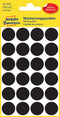 Avery Zweckform - Etiket avery zweckform 3003 rond 18mm zwart 96 stuks