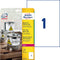 Avery-Zweckform Slijtvaste, weerbestendige folie-etiketten L4775-20 (N/A ),Wit, Rechthoek, 20 stuk(s), Permanent