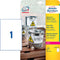 Avery-Zweckform Slijtvaste, weerbestendige folie-etiketten L4775-20 (N/A ),Wit, Rechthoek, 20 stuk(s), Permanent