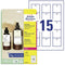 Avery-Zweckform T1002-10 Etiketten (A4) 50 x 50 mm Karton Wit 150 stuk(s) Niet hechtend Labels