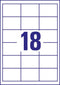Avery-Zweckform Universele etiketten 6171 (N/A),Wit, Rechthoek, 540 stuk(s), Permanent