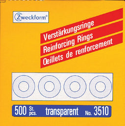Avery Zweckform - Versterkingsringen avery zweckform 3510 13mm 500 stuks transp