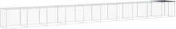 vidaXL - Kippenhok - met - dak - 1003x98x90 - cm - gegalvaniseerd - staal - antraciet