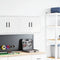 vidaXL - Garagewandkast - bewerkt - hout - wit