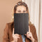 Selencia Tablet Hoes Geschikt voor Samsung Galaxy Tab A7 - Selencia Kesia Slang Trifold Bookcase - Zwart /Zwart