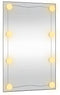 vidaXL - Wandspiegel - met - LED's - rechthoekig - 50x80 - cm - glas