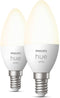 Philips Hue White E14 - Losse Lamp - Bluetooth Zigbee Apple HomeKit - Wit (2 stuks)