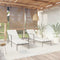 vidaXL - Ligbedden - 2 - st - met - tafel - poly - rattan - zwart