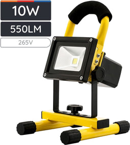 Avide - accu LED bouwlamp - Draagbaar- 10W 4000K Koel Wit 550lm