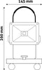 Avide - accu LED bouwlamp - Draagbaar- 10W 4000K Koel Wit 550lm