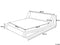 AVIGNON - Futon bed met opbergruimte - Zilver - 160 x 200 cm - Fluweel