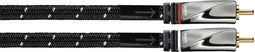 Avinity Audiokabel 2 Cinch-stekkers - 2 Cinch-stekkers Stof Verguld 0,5 M