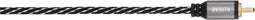 Avinity Subwooferkabel + Ad. Cinch-aansl. - 2 Cinch-st Stof Verg. 3,0 M