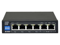 AVIZIO Switch 4x RJ45 PoE 100 Mbit/s + 2x RJ45 Uplink 100 Mbit/s