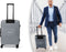 Milanoro Kofferset - 3-delig - Lichtgewicht Polypropyleen 360° Wielen TSA-slot - Grijs (3 stuks)