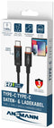 Ansmann 1700-0176 - USB-C Kabel - 1,2 m - 140 W - Antraciet