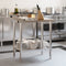 vidaXL - Keukenwerktafel - met - spatscherm - 82,5x55x93 - cm - roestvrij - staal