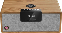 AVLOVE AVLS - Hifi System Medium - Radio/Bluetooth/USB/SD-Kaart/Aux - SPEAKER ONLY - Draadloos Opladen -Bamboe/Zwart/Grijs
