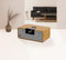 AVLOVE AVLS - Hifi System Medium - Radio/Bluetooth/USB/SD-Kaart/Aux - SPEAKER ONLY - Draadloos Opladen -Bamboe/Zwart/Grijs