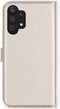 Selencia Hoesje Geschikt voor Samsung Galaxy A32 (4G) Hoesje Met Pasjeshouder - Selencia Echt Lederen Bookcase - Lichtgrijs