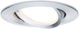 Paulmann Nova - LED-inbouwlamp zwenkbaar 3x6W 470lm 2700K Alu gedraaid (set van 3)