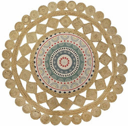 Tapijt DKD Home Decor Bruin Multicolour (150 x 150 x 0,75 cm)