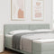 vidaXL - Hoofdbord - Diamant - Blokontwerp - Lichtgrijs - 180 - cm - Velours