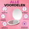 MoreWomen® Zakspiegel - Handspiegel - Dimbaar Licht - Roze