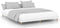 vidaXL - Bedframe - bewerkt - hout - hoogglans - wit - 200x200 - cm