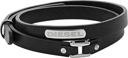 Diesel Stackables DX0971040 - Herenarmband - Leren armband - 19,5 cm