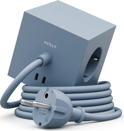 AVOLT - Square 1 - Adapter - USB-C - 30W - 3m - Shark Blue