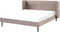 ARETTE - Tweepersoonsbed - Taupe - 160 x 200 cm - Fluweel