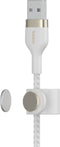 Belkin Boost Charge braided - Telefoniekabel - USB-A naar iPhone Lightning - 2m - Wit