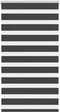 vidaXL - Zebra - rolgordijn - 80x100 - cm - stofbreedte - 75,9 - cm - zwart