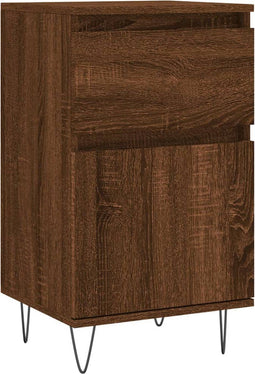 vidaXL - Dressoir - 40x35x70 - cm - bewerkt - hout - bruin - eikenkleur
