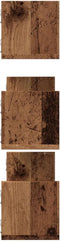 vidaXL - Wandschappen - 3 - st - 80x18x18 - cm - bewerkt - hout - oud - houtkleurig