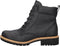 Ecco Elaina - Dames veterboot - Hoogwaardig nubuckleer - Zwart - Maat 40