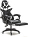 VDD Gamestoel - Uitschuifbaar - Max. 110kg - Ergonomisch - Zwart & Wit