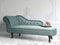NIMES - Chaise longue - Mintgroen - Linkerzijde - Fluweel