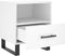vidaXL - Nachtkastje - 40x35x47,5 - cm - bewerkt - hout - wit