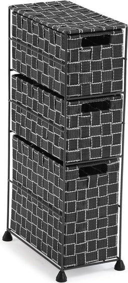 Badkamerschappen Versa Zwart 28 x 57 x 15,5 cm