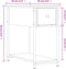 vidaXL - Nachtkastje - 30x60x60 - cm - bewerkt - hout - sonoma - eikenkleurig