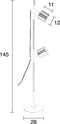 Zuiver Ivy Vloerlamp - Wit