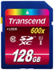 Transcend SDXC Class 10 UHS-I 600x - Geheugenkaart 128GB - Lezen 90MB/s Schrijven 45MB/s