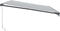 vidaXL - Luifel - handmatig - uittrekbaar - en - LED - 500x300 - cm - antraciet - en - wit